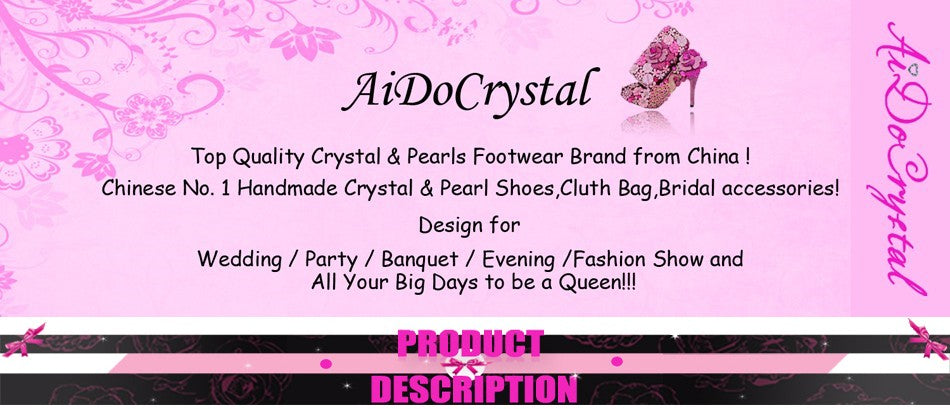 Aidocrystal blue and white color crystal fshion design lady evening shoes with matching bags