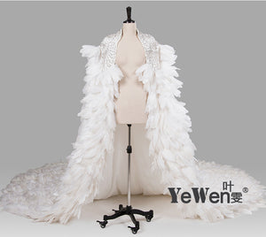 Beaded Feathered Cape