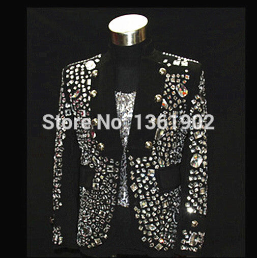 ZIPPIDY   Custom made black Crystal jacket