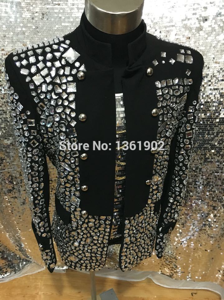 ZIPPIDY   Custom made black Crystal jacket