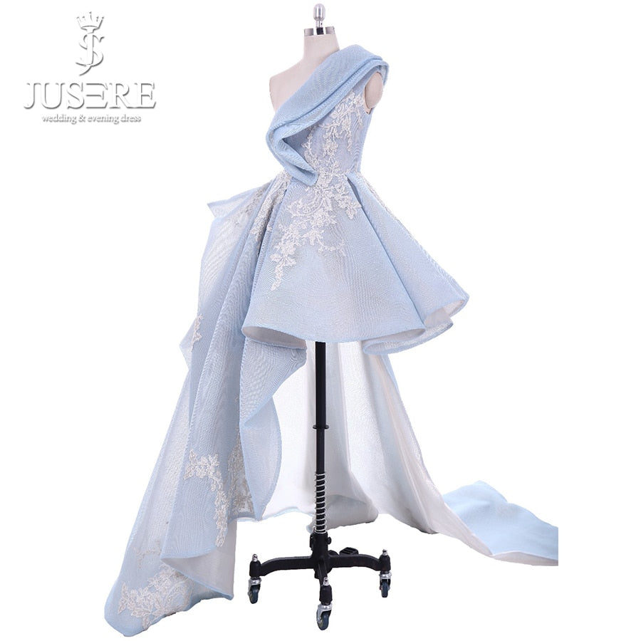 Jueshe Sky Blue Short Formal Gowns