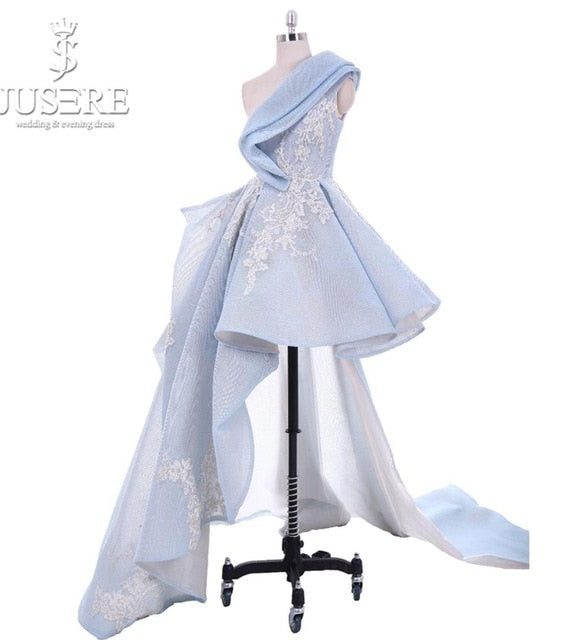Jueshe Sky Blue Short Formal Gowns